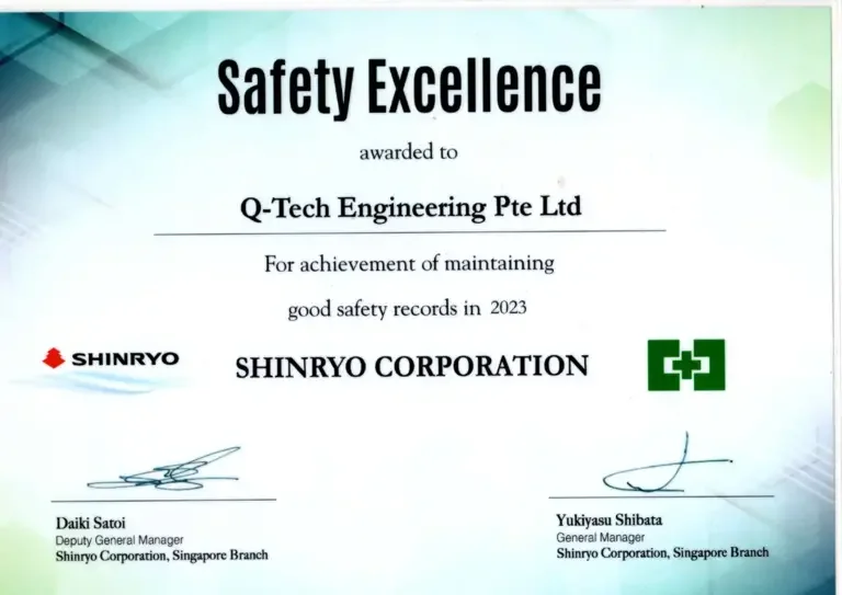Safety certificate